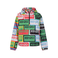 高田贤三 KENZO 春秋款 女士半拉链连帽风衣外套卫衣上衣FD5 2BL167 9NG