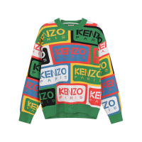 高田贤三 KENZO 秋冬款 男士棉质圆领休闲套头针织衫毛衣FD5 5PU359 3CD