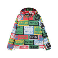 高田贤三 KENZO 春秋款 男士/女士连帽半拉链风衣套头衫外套FD5 5BL053 9NG