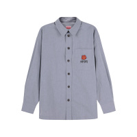 高田贤三 KENZO 男士BOKE系列棉质OVERSIZE长袖衬衫外套FD5 5CH507 9LM
