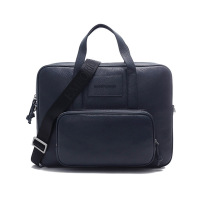 阿玛尼 EMPORIO ARMANI 男士牛皮革手提单肩斜挎包电脑包公文包Y4P144 Y068E