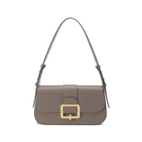巴利 BALLY 女士皮革灰褐色手提单肩包腋下包JADHA