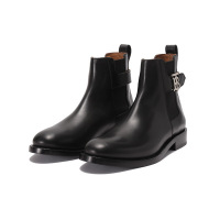 博柏利 BURBERRY 男款牛皮杏仁头靴子短靴皮靴切尔西靴8051327