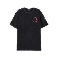 盟可睐/蒙口 MONCLER 男士棉质宽松版圆领短袖T恤 I1 091 8C00003 899VV
