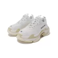 巴黎世家 BALENCIAGA 女士Triple S系列系带休闲运动鞋老爹鞋厚底鞋524036 W2CA1
