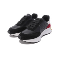 亚历山大·麦昆 ALEXANDER MCQUEEN 男士牛皮革Sprint系带厚底休闲运动鞋688548 WIDN4