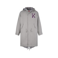 高田贤三 KENZO 春秋款 男士宽松肥大版型中长款连帽派克大衣风衣外套FD5 5OU303 1NA