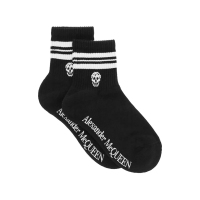 亚历山大·麦昆 ALEXANDER MCQUEEN 女士棉质Skull袜子运动袜645423 3D17Q
