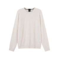 雨果博斯 男士black系列环保面料新剪羊毛修身版圆领羊毛衫针织衫套头衫 50468239