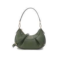 迈克·科尔斯 MICHAEL KORS 女士Enzo系列小号褶皱豌豆包腋下包手提单肩斜挎包 32F3G6EC1L