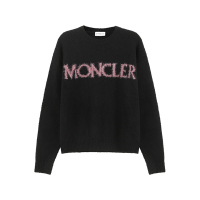 盟可睐/蒙口 女士羊毛宽松版圆领针织衫毛衣 9C00003 M3307