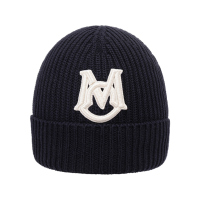 盟可睐/蒙口 男士棉刺绣贴饰帽子针织帽 3B00014 M1509