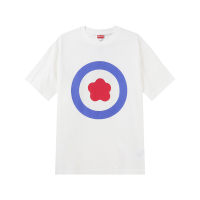 高田贤三 男士/女士中性款棉质花朵印花OVERSIZE超宽松版型圆领短袖T恤 FD6 5TS111 4SG