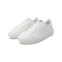 范思哲 男士牛皮革系带休闲运动鞋小白鞋厚底板鞋 DSU8404 DV50G