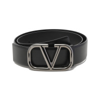 华伦天奴 男士牛皮VLOGO SIGNATURE搭扣不可裁剪皮带腰带 2Y2T0Q87AZR