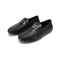 托德斯 男士牛皮革TIMELESS大T扣豆豆鞋乐福鞋平底皮鞋 XXM52K0GW60N6M