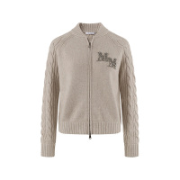 麦丝玛拉 Max Mara 女士绵羊毛/山羊绒长袖拉链针织衫开衫针织夹克上衣外套 13460339 ARMANDA