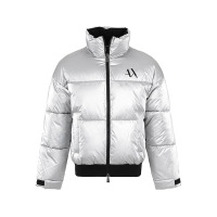 阿玛尼 男士光泽感短款立领棉服外套 6RZB45 ZNPTZ