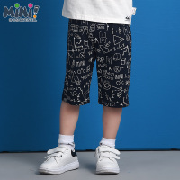 铅笔俱乐部童装2019夏装新款男童中裤小童宝宝五分裤儿童运动裤子