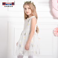 铅笔俱乐部童装2019夏装新款女童连衣裙中大童裙子儿童背心连衣裙