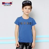 铅笔俱乐部童装2019夏季男童短袖T恤中大童圆领T恤儿童上衣男童T