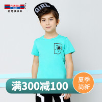 铅笔俱乐部童装2019夏季儿童半袖男童短袖T恤中大童休闲圆领上衣