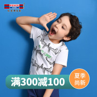 铅笔俱乐部童装2019夏装新款男童短袖T恤中大童T恤儿童圆领上衣