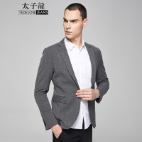 太子龙(TEDELONJEANS) 休闲西装男 2018秋冬新款 修身格纹免烫单西装时尚休闲西服上衣外套