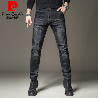 皮尔卡丹pierre cardin仔裤男水洗棉弹休闲直筒舒适弹力男裤
