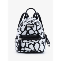 欧米OMI双肩包包女2019新款百搭时尚黑白纹理双肩旅游背包书包ins