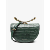 欧米OMI斜挎小包包女2019冬季新款时尚百搭鳄鱼纹单肩包ins马鞍包