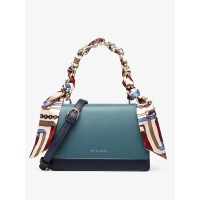 欧米omi包包女2019新款秋冬时尚小方包单肩斜挎包百搭丝巾手提包