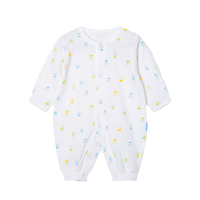 贝贝怡婴儿连体衣春装纯棉长袖初生儿哈衣宝宝空调服爬服BB1100