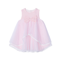 贝贝怡女童网纱背心连衣裙2019新款宝宝甜美洋气公主长裙192Q130