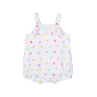 贝贝怡女童纯棉连体衣新款洋气吊带甜美连身衣爬服192L258