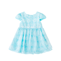 贝贝怡女宝宝短袖连衣裙夏季时尚网纱裙子洋气公主裙182Q121