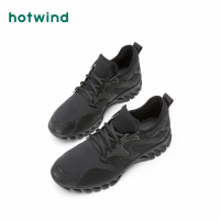 热风hotwind2018年秋季时尚女士运动风休闲鞋深口系带单鞋H11W8103
