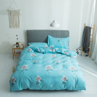 啄木鸟日式良品水洗棉四件套春夏素色床上全棉纯棉被套床ZMN-SXR-02