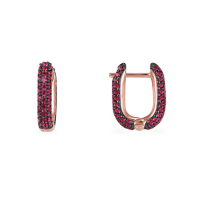 apm MONACO长方形小耳环女士时尚气质925银耳饰宴会耳坠欧美风格RE11846KR,RE11846OX