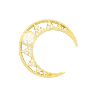 apm MONACO单只月亮耳环通用 设计感时尚个性925银耳饰网红饰品AE12391OXY
