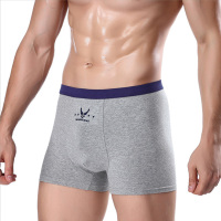 男式内裤 舒适中腰纯棉平角印花内裤