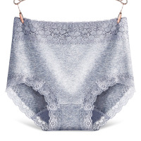 老頭夫皇 新款高腰蕾丝收腹内裤 无痕纯棉提臀女士内裤FH8321