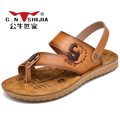 公牛世家(G.N.Shi Jia)夏季沙滩鞋舒适透气MD底耐磨商务男凉鞋GN605