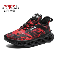 公牛世家(G.N.Shi Jia)男士运动休闲鞋时尚潮鞋系带大码运动跑鞋INS很火的男鞋GN022