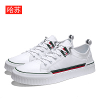 男士小白鞋2020款白色板鞋男百搭休闲鞋子网红夏透气白鞋 hs6809