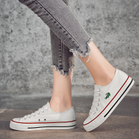 卡帝乐鳄鱼CARTELO春夏款女鞋简约百搭耐磨帆布女鞋休闲鞋板鞋春季