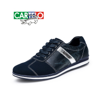 卡帝乐鳄鱼CARTELO时尚休闲男鞋 柔软舒适系带反绒平底潮流