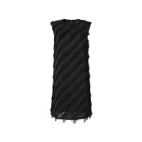 19ss新品 VERSUS VERSACE范思哲 女士条纹流苏线无袖连衣裙
