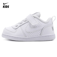 耐克儿童（NIKE）运动户外男女婴童COURT时尚魔术贴小白休闲板鞋870029
