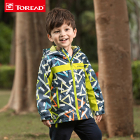 探路者（TOREAD）户外童装男女童单层防泼水冲锋衣运动外套